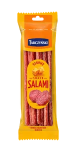 Tarczynski matured pork salami sausages with cheese, 80 g — ready-to-eat deli meat