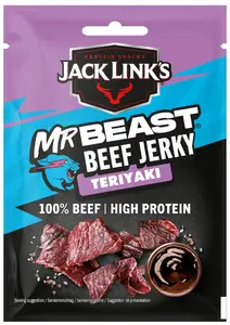 Beef Jerky Teriyaki snack, Jack Link's BEEF JERKY 25 g