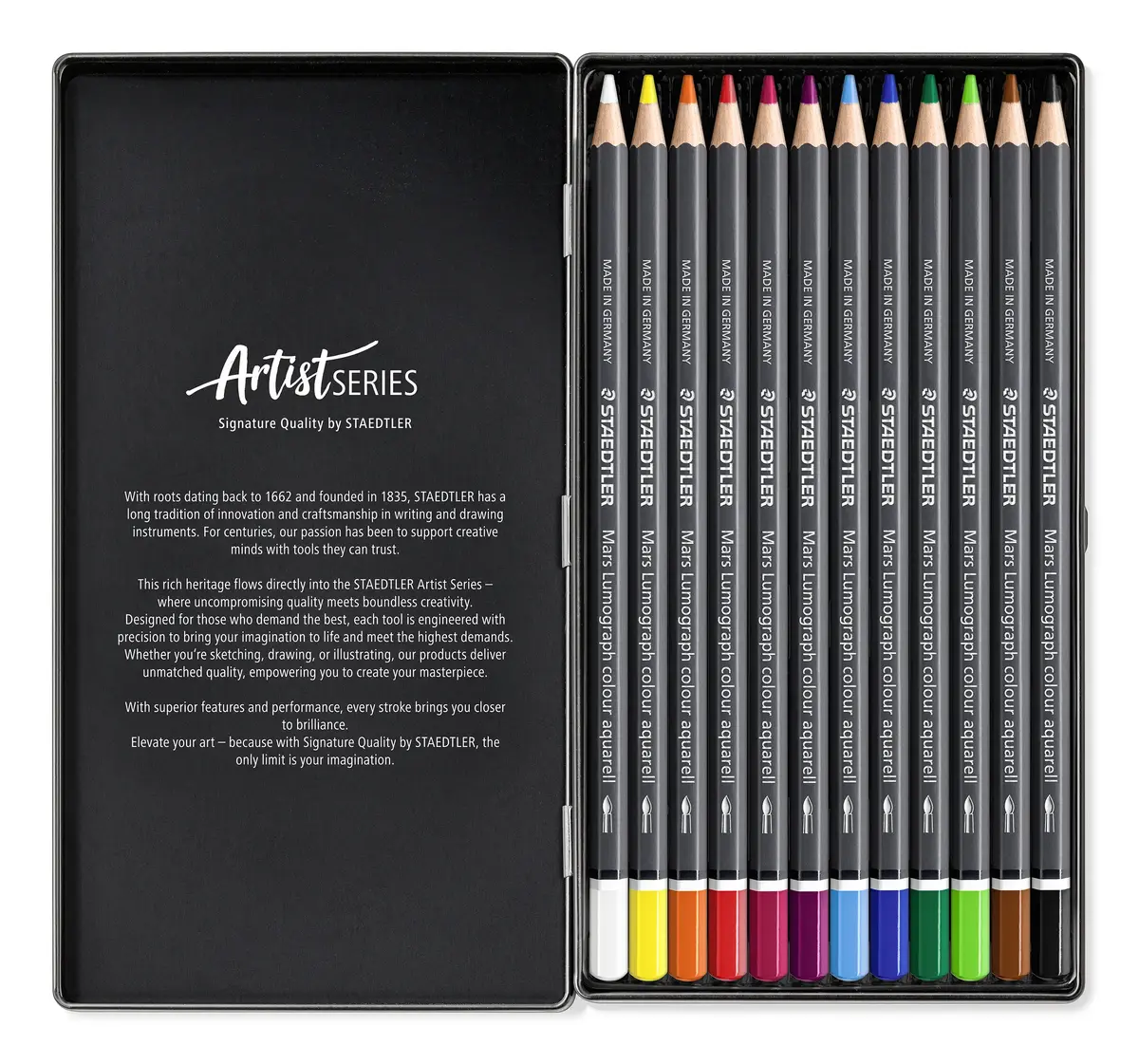 Staedtler Mars Lumograph colour aquarell 104 — 12 gab. Photo 2