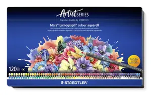 Watercolour pencils Staedtler Mars Lumograph colour aquarell 104 — set of 120 multicolour pencils, Germany