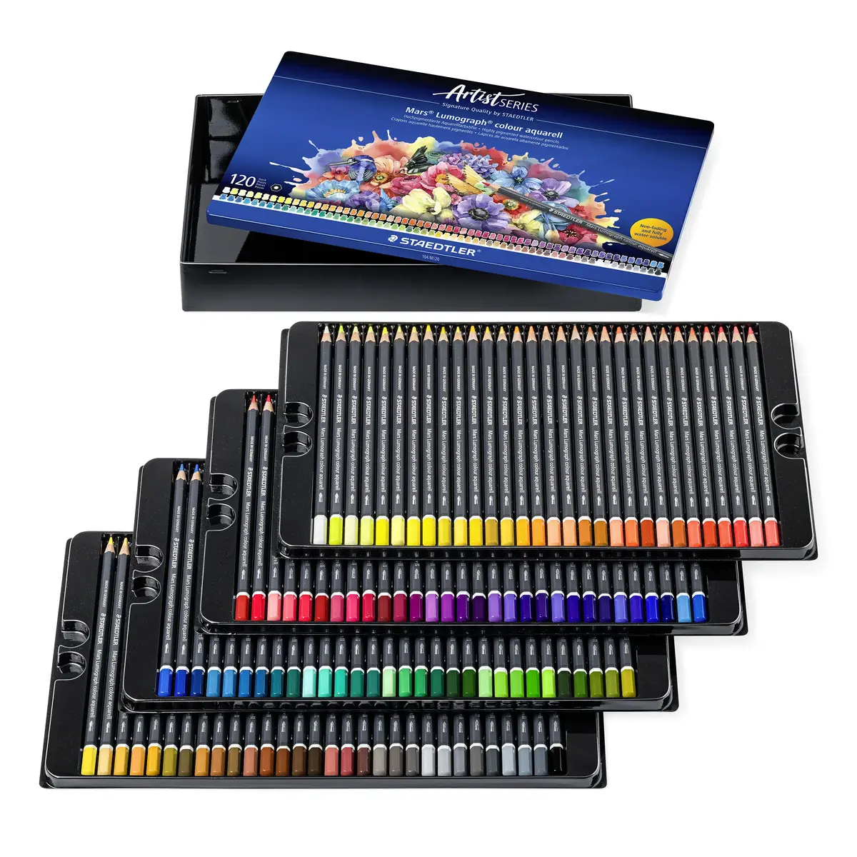 Staedtler Mars Lumograph colour aquarell 104 — 120 akvareļu zīmuļu Photo 2