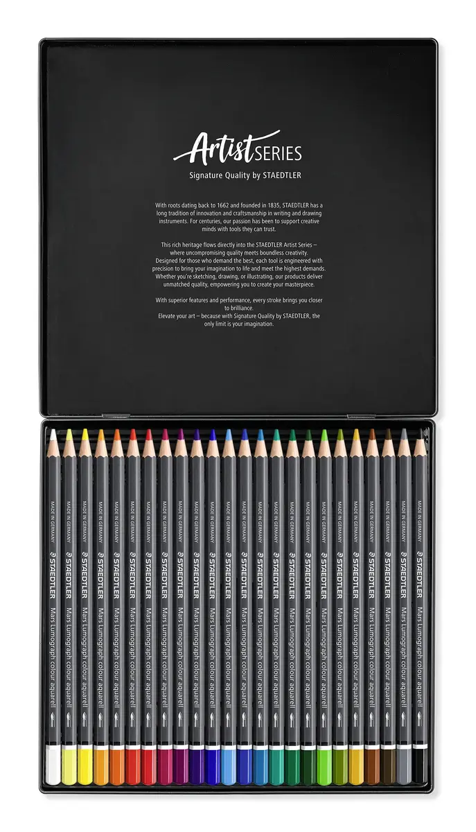 Staedtler Mars Lumograph colour aquarell 104 — 24 gab. Photo 2