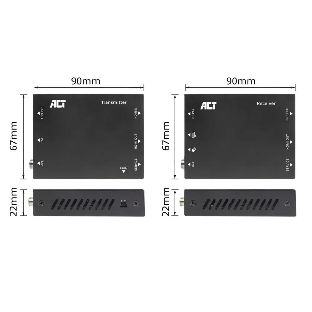 ACT AC7815 4K HDMI 2.0 KVM Extender Set Photo 9