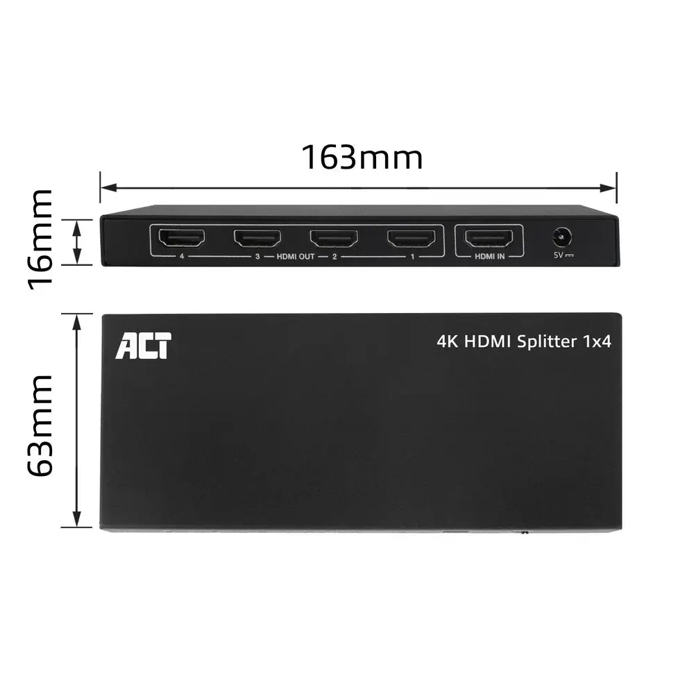 ACT AC7832 4K HDMI Splitter 1-to-4 Photo 7
