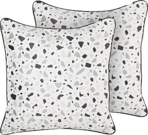 Декоративный велюровый набор подушек Beliani LAVENDER — 2 шт., 45 x 45 см, разноцветный