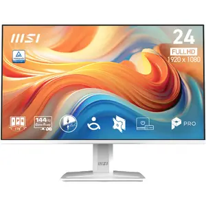 Компьютерный монитор MSI Pro MP243W E14 23.8 дюйма Full HD ЖК Белый Встроенные динамики VESA крепление