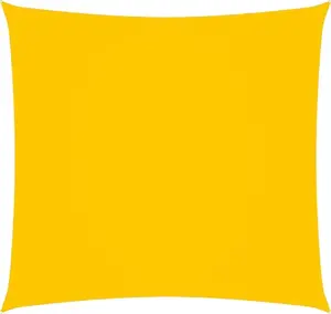 Sun Shade Sail VidaXL square 5x5 m, Oxford fabric, yellow, model 135581