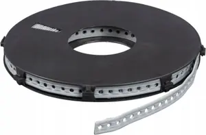 Mounting Perforated Coated Tape with Sleeve RAWLPLUG R-MTP-10M, Roll 10 m