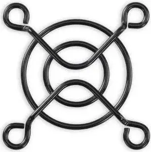 Alphacool 40mm Fan Grill, black, model 10335 — protective metal fan guard for 40 mm fans