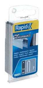 Скобы Rapid Tools 40109524, оцинкованная сталь, длина ножки 14 мм, для совместимых степлеров Rapid