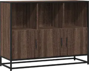 Chest of Drawers Triton 849033 in Brown Oak finish, wood-based material, 100x35x76 cm