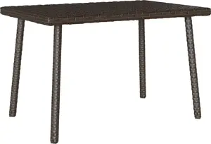 Āra taisnstūra kafijas galds VidaXL, modelis 4104051, brūns, 60×40×37 cm