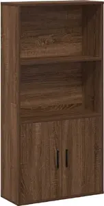 Книжная полка VidaXL модель 860424, цвет тёмный дуб, 60x24x120 см