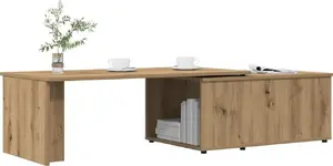 VidaXL Coffee Table model 855981, oak artisan finish, 150 x 50 x 35 cm