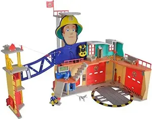 Playset Simba‑Dickie Fireman Sam Mega Fire Station XXL play building – licensed Fireman Sam themed playset