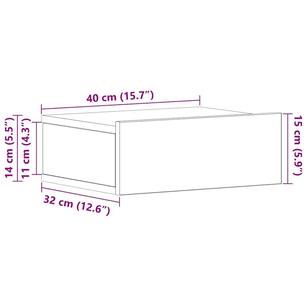 VidaXL 861120 nightstand/bedside table 861120 Photo 13