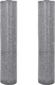 Mākslinieka neslīdoši flīsa zeķubikses 2 gab. VidaXL 3324774 pelēkas 220 g/m², izmērs 25–32