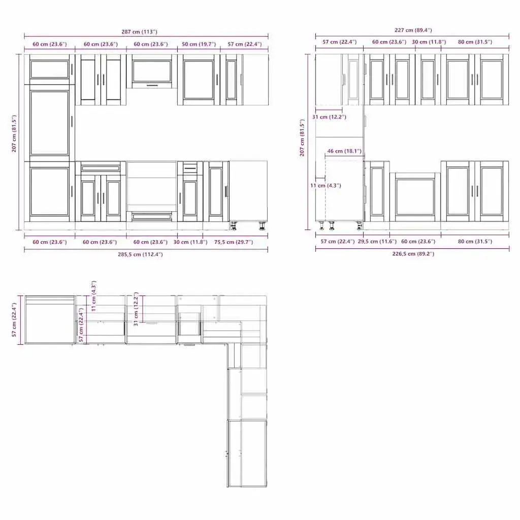 VidaXL 3314995 kitchen/dining storage cabinet 3314995 Photo 9
