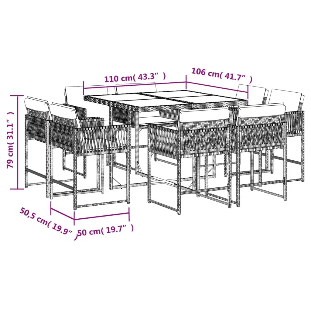 VidaXL 3211563 outdoor furniture set 3211563 Photo 13