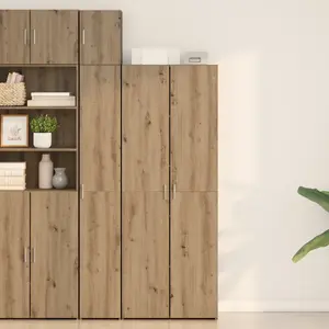 Шкаф-буфет VidaXL Artisan Oak, модель 3365589 — шкаф из инженерной древесины с дверцами и полками