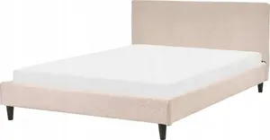 Тканевая кровать Beliani FITOU 140 x 200 см бежевый, для матраса 140x200 см
