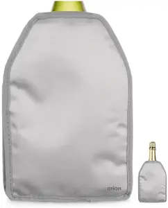 Cooling Bottle Sleeve Aptel silver — insulated cooling cover for single bottle