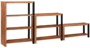 Стеллаж VidaXL набор из 3 книжных полок Brązowy (коричневый) 80 x 30 x 110 см