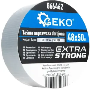 Remonta lente GEKO pastiprināta 48 mm x 50 m sudraba