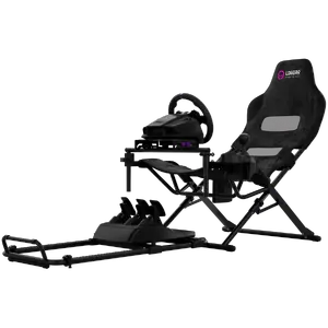 Симрейсинг кокпит LORGAR FLEX RAF1 складной Advanced черный — для крепления руля, педалей и сиденья