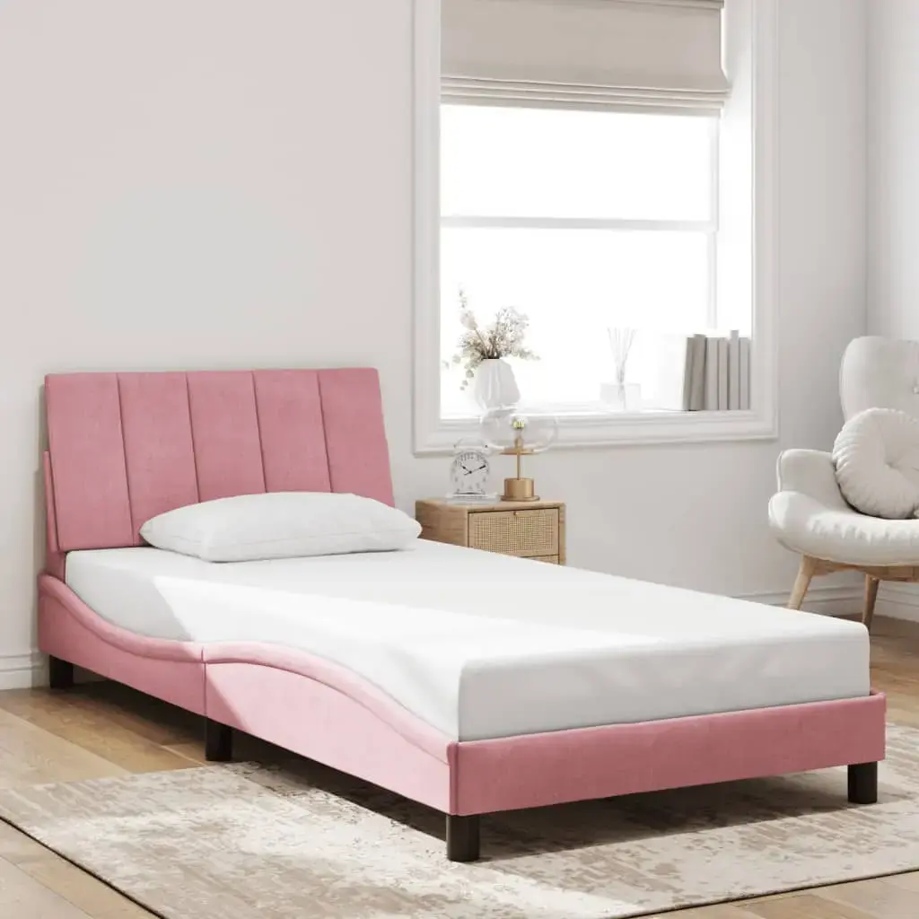 Каркас кровати VidaXL 3213786 розовый Photo 4