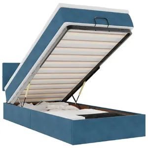 Gulta VidaXL 3312618 ar matraci, slodze 280 kg, 1200×2030 mm, augstums 880 mm