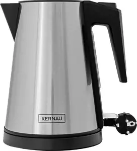 Electric kettle KERNAU KSK 101 srebrny — cordless electric kettle, stainless-steel finish