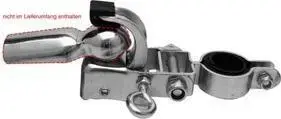 FISCHER Bike Coupling for Cargo Trailer, model 86386, heavy-duty steel construction, single-piece