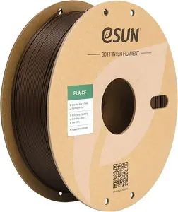 3D drukas filamenta eSun EPLA-CF 1,75 mm sarkans 1 kg — PLA ar oglekļa pildījumu