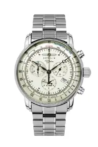 Rokas pulkstenis Zeppelin 100 Jahre 8680MB3 Quartz — kvarca mehānisms, klasisks analogais ciparnīca