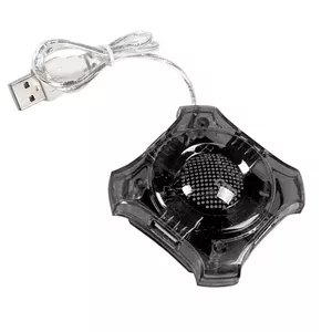 USB 2.0 хаб ESPERANZA EA150K — 4 порта, питание от USB, кабель 0,6 м, чёрный