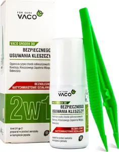 Pretērču noņemšanas šķīdums Vaco VACO_Środek do bezpiecznego usuwania kleszczy 9 ml, lokāls līdzeklis