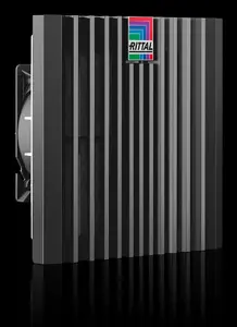 Fan kit Rittal SK 3239.708 — built-in AC fan, airflow 115 m³/h, plastic housing, black