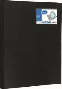 Presentation folder Bantex A4 with 20 pockets, black