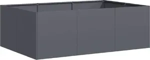 VidaXL Steel Planter Doniczka Antracyt 120x80x40 cm — Anthracite