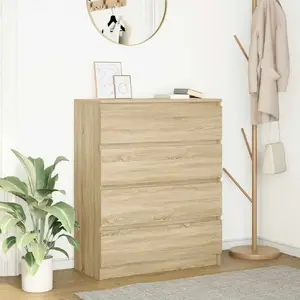 Комод vidaXL Sonoma Oak модель 3328482, клееная древесина, 80×35×99 см