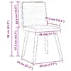 Dining/restaurant chair Tectake 3315514 Photo 9