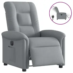 Кресло-акцент VidaXL 3303234 — обивка ткань, серое, наполнитель из поролона