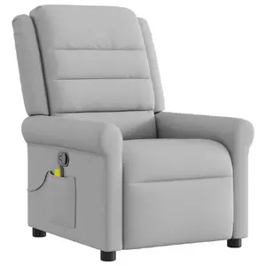 Кресло акцентное VidaXL 4015645 — обивка ткань, серое, наполнитель пенополиуретан