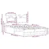 Каркас кровати VidaXL 4106906 Photo 10