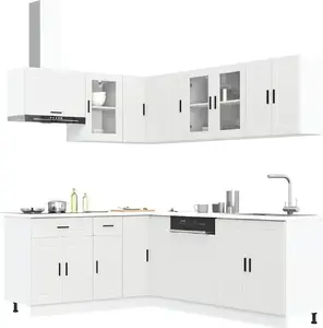 Kitchen cabinet set VidaXL Porto 11-piece white (model 3314901)