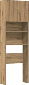 Skapītis veļas mašīnai VidaXL Artisan Oak 64x24x190 cm salīmēta koksne