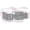 VidaXL 3326754 набор уличной мебели 7 предметов Photo 10