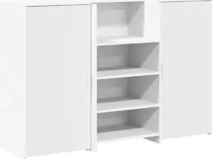 Ресепшн-стойка VidaXL модель 3324196 белая клееная древесина 155x50x103.5 см