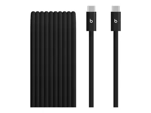 Кабель USB-C — USB-C плетёный для питания Apple (Beats) 240W, 3 м, Bolt Black, MPN MHX64ZM/A
